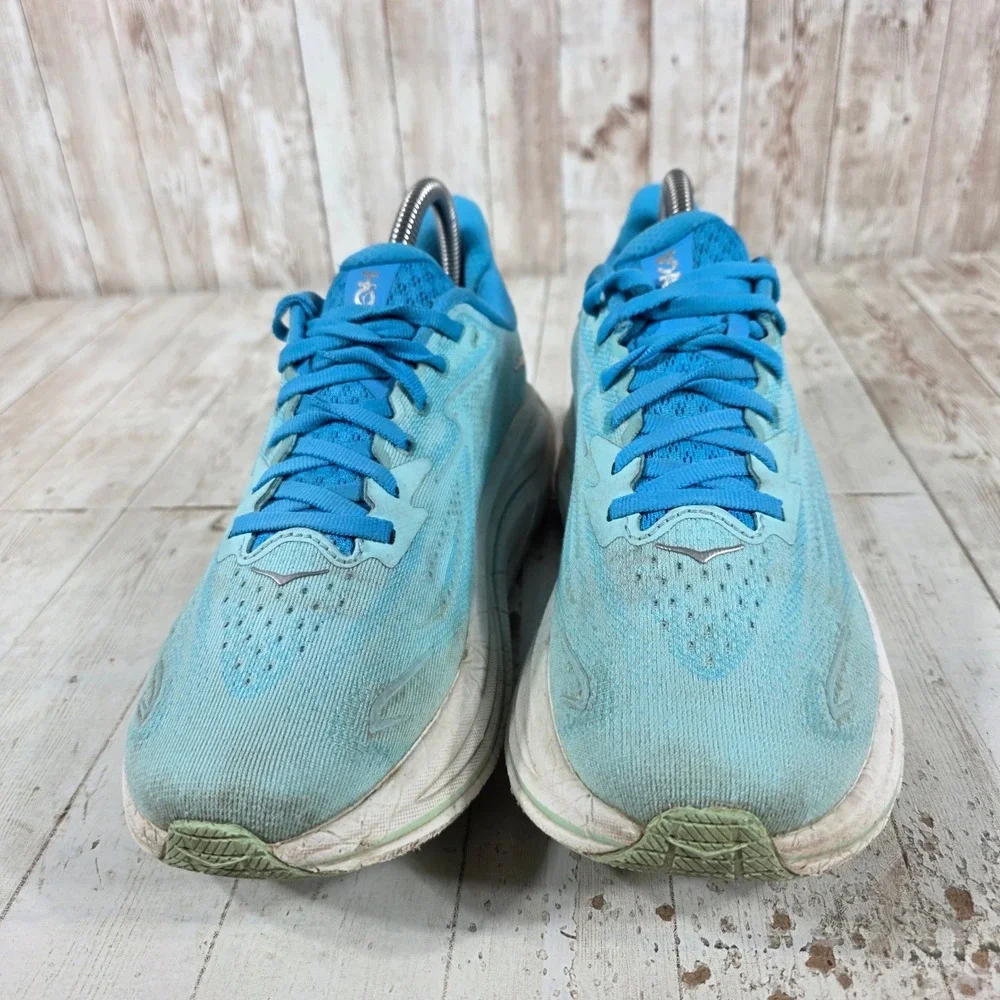Hoka Clifton 10 Womens 8 Blue Running Shoes Sneakers 1162031 SKYW